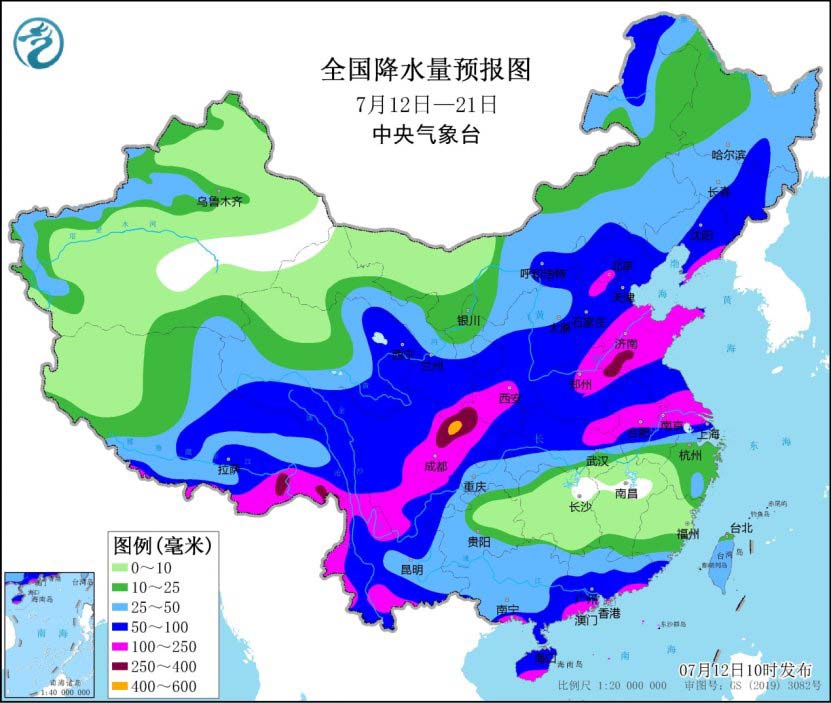 湖北2024年7月13日天气预报 今日强降水维持 明起降水减弱